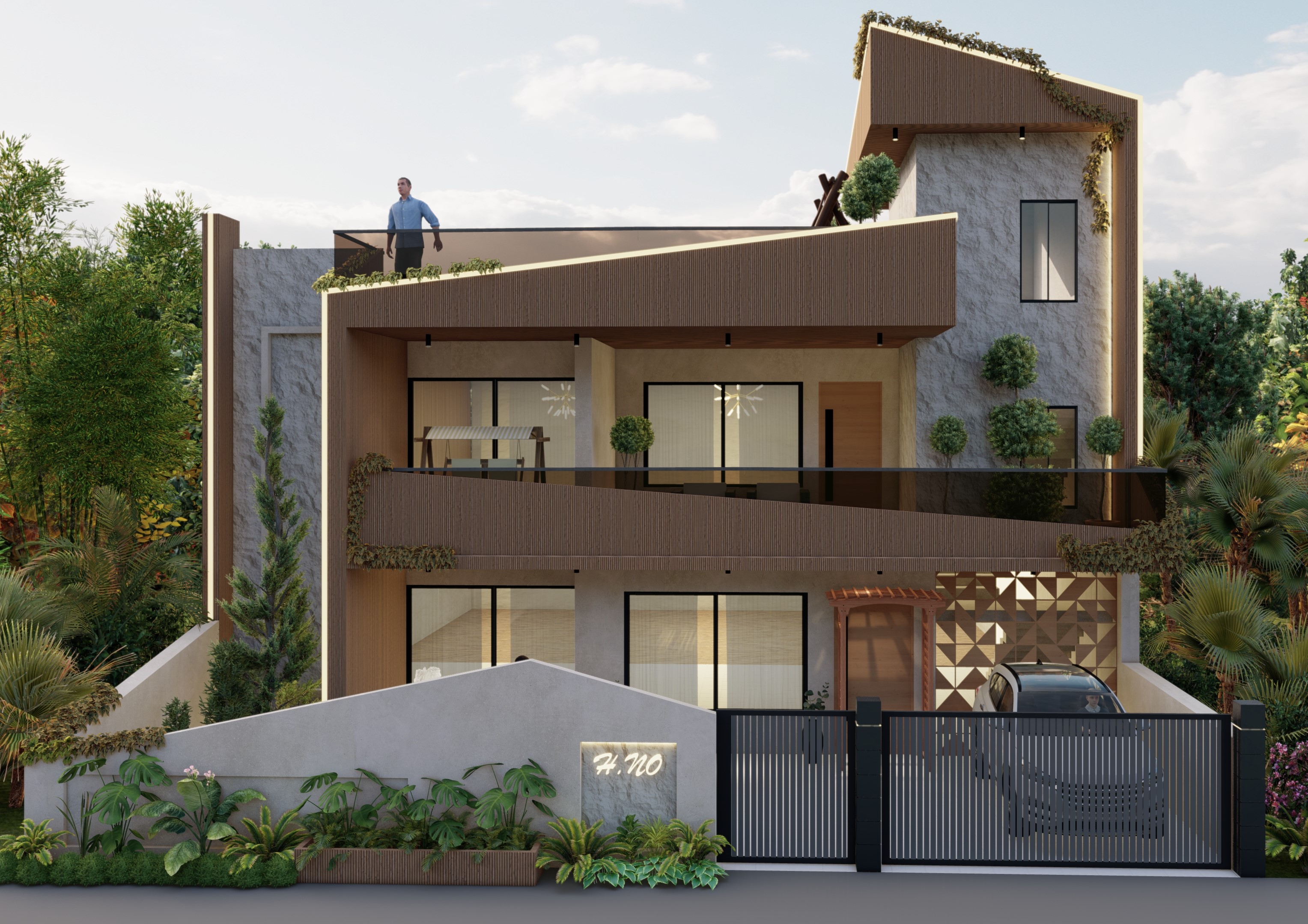 Verdant Facade Residence - slide 1